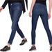 Athleta Jeans | Athleta Sculptek Skinny Jeans Dark Wash Size 4 Style 338322 Raw Hem | Color: Blue | Size: 4