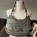 Coach Bags | Authentic Vintage Coach Kristin Silver Gray Hippie Leather Hobo Handbag Bag | Color: Gray/Silver | Size: Os