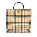 Burberry Bags | Burberry Nova Check Coated Canvas Leather Tote Bag Plaid Haymarket Large Handbag | Color: Brown/Tan | Size: Os