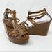 J. Crew Shoes | J. Crew Irena Brown Leather Platform Sandals 10 | Color: Brown | Size: 10