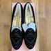 Kate Spade Shoes | Nib! Kate Spade Devi Loafers. Black W/Metallic Gold Fabric. | Color: Black/Gold | Size: 8.5