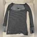 Athleta Sweaters | Athleta Black/Grey Striped Long Sleeve Size Small | Color: Black/Gray | Size: S