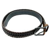 Columbia Accessories | Columbia Men's Brown Braided Woven Belt Size 36 Brass Buckle | Color: Black/Brown | Size: Os