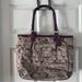 Coach Bags | Coach Signature Gallery Optic Khaki Purple Tote | Color: Purple/Tan | Size: Os