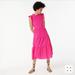 J. Crew Dresses | J Crew Pink Tiered Ruffle Sleeve Cotton Poplin Dress, Sz S, Nwt | Color: Pink | Size: S