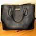 Kate Spade Bags | Kate Spade Laurel Way Evangelie Saffiano Black Leather Shoulder Bag Satchel.Euc | Color: Black/Gold | Size: Os