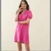 Anthropologie Dresses | Anthropologie Amadi Pink Lace-Up Tunic Dress Nwt | Color: Pink | Size: L