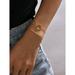 Anthropologie Jewelry | Anthropologie Dainty Minimalist 2 Piece Gold Bracelet Set | Color: Gold | Size: Os