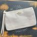 Coach Bags | Coach Leather Wristlet Ivory | Color: Cream | Size: Os