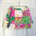 Lilly Pulitzer Skirts | Lilly Pulitzer Derby Print Patchwork Denim Mini Skirt | Color: Green/Pink | Size: 12