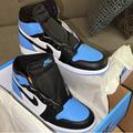 Nike Shoes | Jordan 1 High University Blue “Unc Toe” | Color: Black/Blue | Size: 10