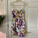 J. Crew Dresses | J. Crew | Fit & Flare Spaghetti Strap Colorful Print Sundress Pockets Sz 0 | Color: Purple/White | Size: 0