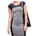 Athleta Dresses | Athleta Illusion Dress 2-Tone Color Block Pullover Stretchy Black Gray | Color: Black/Gray | Size: Xs