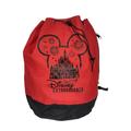 Disney Bags | Disney Extravaganza Drawstring Backpack Red Black Lightweight Bag 15"X16" | Color: Black/Red | Size: Medium 16"H X 15"W