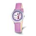 Disney Accessories | Disney Girls Minnie Mouse Purple Leather Band Time Teacher Watch | Color: Silver | Size: 7.25