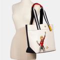 Coach Bags | Coach Tote Marvel Jes Tote Carol Danvers Coach Bag Purse Limited Edition New. | Color: Red/White | Size: 13" (L) X 11 3/4" (H) X 6" (W)