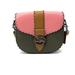 Coach Bags | Coach Georgie Saddlebag In Color Block With Whipstitch Gunmetal Surplus | Color: Green/Pink | Size: Small