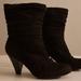 Jessica Simpson Shoes | Jessica Simpson Black Suede Slouch High Heel Bootie | Color: Black | Size: 8