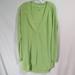 Free People Dresses | Intimataly Free People Lime Green V-Neck Sweater Dress Size M | Color: Green | Size: M