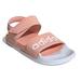 Adidas Shoes | Adidas Adilette Women's Sandal Slides Dust Pink White Strap Adjust Sz.9 | Color: Pink/White | Size: 9