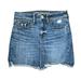 American Eagle Outfitters Skirts | American Eagle Super Stretch X Distressed Mini Skirt Blue Denim Women Size 2 | Color: Blue | Size: 2