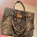 Michael Kors Bags | Beautiful Snakeskin Michael Kors Bag | Color: Gold | Size: Os