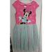 Disney Dresses | Disney Pink And Green Minnie Mouse Tutu Dress Girls Size 10-12 | Color: Green/Pink | Size: 10g