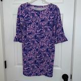 Lilly Pulitzer Dresses | Lilli Pulitzer Girls “Safari As I Can See” Purple Tones, Patterned Dress. | Color: Purple | Size: Xlg