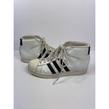 Adidas Shoes | Adidas Pro Model Basketball Shoes Sneakers White Black S85956 Men's 8 | Color: White | Size: 8