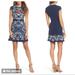 Anthropologie Dresses | Anthropologie Foxiedox Embroidered Blue Sierra Mini Dress Navy. Sz Xs | Color: Blue/Orange | Size: Xs