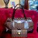 Coach Bags | 2 Coach Monogram And Brown Leather Satchel And Large Wallet | Color: Brown | Size: Os