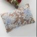 Anthropologie Accents | Anthro Buongiorno Wool Floral Boho Decor Pillow | Color: Blue/Cream | Size: Os