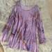 Free People Dresses | Free People Lilac Purple Floral Cold Shoulder Clear Skies Mini Dress | Color: Purple | Size: M