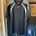 Adidas Shirts | Adidas T-Shirt Mens L Black White Mesh Stripes Short Sleeves Gray Logo | Color: Black/White | Size: L