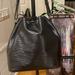 Louis Vuitton Bags | Authentic Vintage Black Epi Leather Drawstring Shoulder Purse | Color: Black | Size: Os