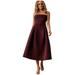 Anthropologie Dresses | Anthropologie Amsale Russo Midi Dress Formal Party Size 6 New Burgundy | Color: Purple/Red | Size: 6