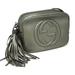 Gucci Bags | Gucci Soho Shoulder Bag Moss Green Metallic Leather Fringe Bag | Color: Green | Size: Os