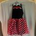 Disney Dresses | Disney Adult Minnie Mouse Tutu Costume W/Ears. | Color: Black/Red | Size: Xl