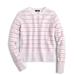 J. Crew Sweaters | J. Crew Sequin & Metallic Stripe Supersoft Yarn Ribbed Trim Knit Sweater Nwt | Color: Pink/White | Size: Various