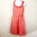 J. Crew Dresses | J.Crew Coral Cotton Ruffle Neckline Dress Size 6 | Color: Orange | Size: 6