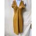 Gucci Dresses | Gucci 2014 Camel Brown Leather Dress Crisscross Back Sz 40 Distressed Nwt $3500 | Color: Gold/Yellow | Size: Gucci Size 40 Us Size 4