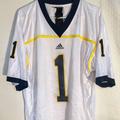 Adidas Shirts | Adidas Ncaa Michigan Wolverines #1 Men's Blue Jersey Sz S,M,L New With Tags | Color: White | Size: Various