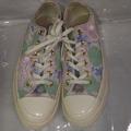 Converse Shoes | Chuck Taylor All Star Converse Sneakers Low Top Pastel Floral Embroidery Size 9 | Color: White | Size: 9