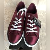 Converse Shoes | Converse Chuck Taylor All Star Sneakers Satin Dainty Ox Size 7 New | Color: Purple/Red | Size: 7