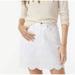 J. Crew Skirts | J Crew 30 M Denim Mini Skirt White Eyelet Hem Jean Classic | Color: White | Size: M