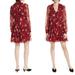 Kate Spade Dresses | Kate Spade Camelia Silk Chiffon Mini A-Line Dress Deep Russet Red Floral 4 Nwt | Color: Red | Size: 4