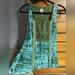 Anthropologie Tops | Anthropologie Green Embroidered Tank, Size S | Color: Blue/Green | Size: S