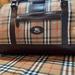 Burberry Bags | Authentic Burberry Leather And Canvas Saddle Weekender Duffel | Color: Brown/Tan | Size: Os