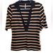 Free People Tops | Free People Knit Top With Stripes Across Small | Color: Black | Size: S