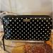 Kate Spade Bags | Kate Spade Black & White Polka Dot Ziparoundlongwallet.Black Leatherinterior.Euc | Color: Black/White | Size: 8” X 4 1/2” X 1”